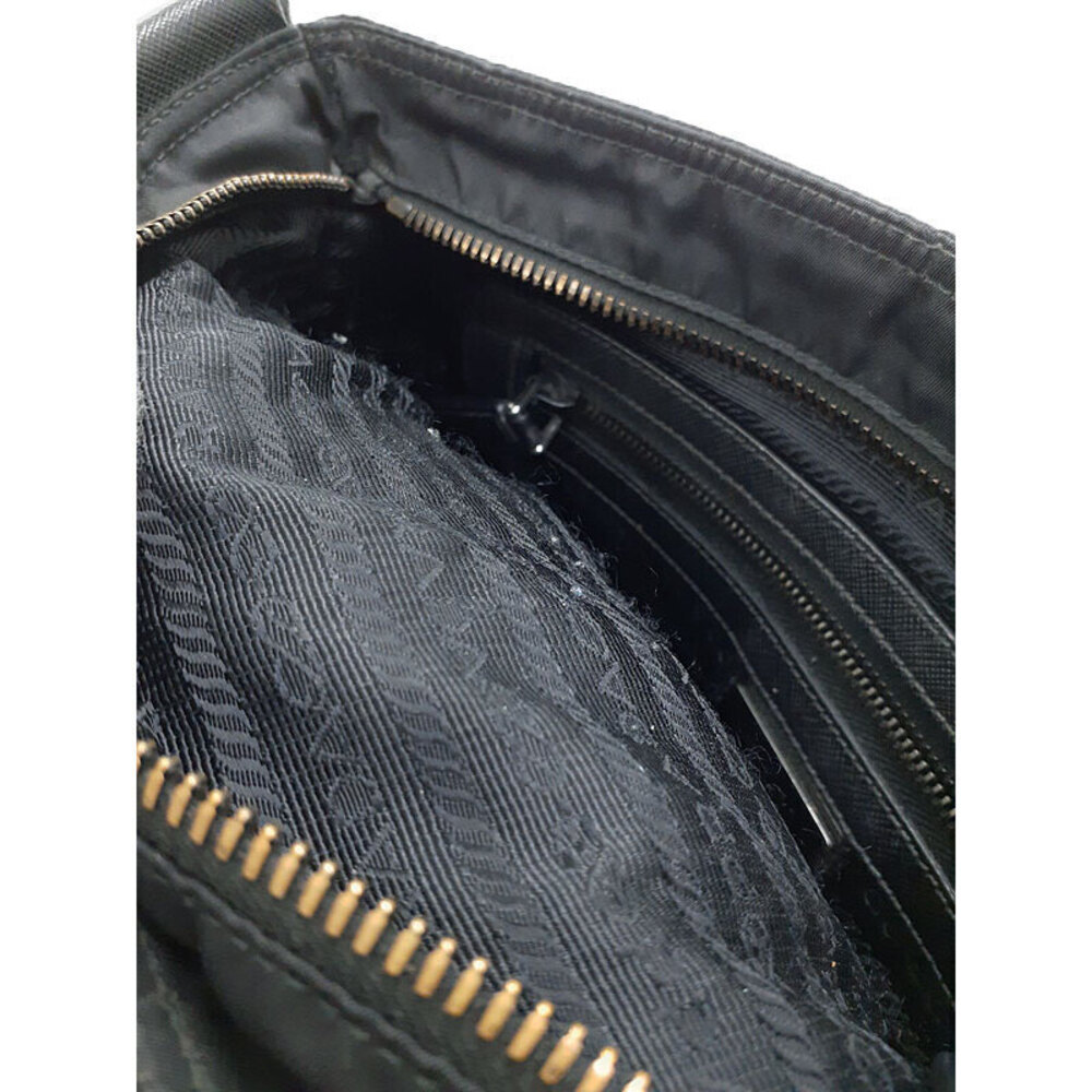 Prada Tessuto Crossbody messenger bag saffiano Leather Nero Black - Picture 4 of 9